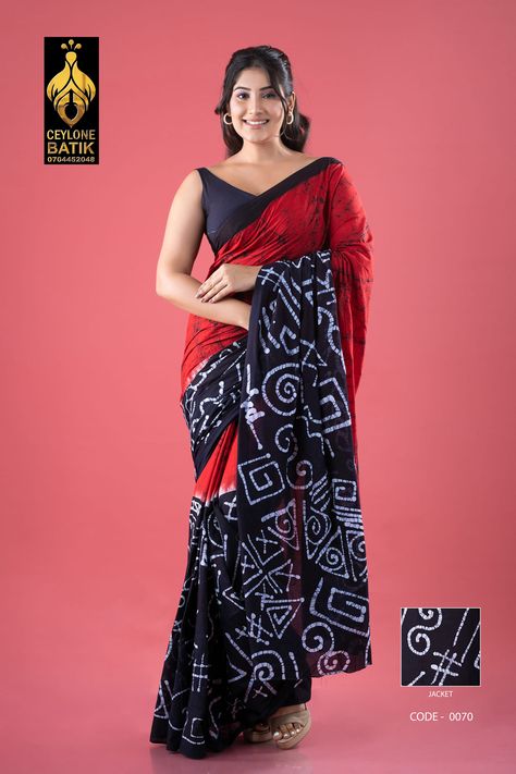 ceylone bathik.. beautiful colorful bathik saree design Bathik Saree, Batik Saree, Delicate Hands, Saree Design, The Pride, Ladies Fashion, Cotton Saree, Saree Designs, Batik