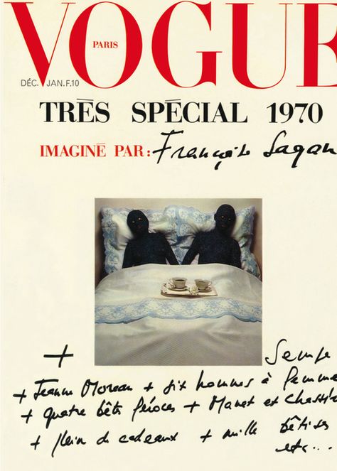 Le numéro de décembre 1969/janvier 1970 de Vogue Paris imaginé par Françoise Sagan Schiaparelli Ss23, Vogue Illustrations, Paris Vogue, Guy Bourdin, Vogue Magazine Covers, Interesting Story, Vogue France, Magazine Cover Design, Cat S