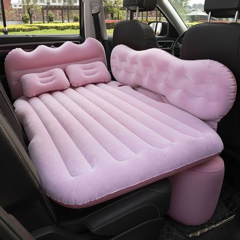 Backseat Bed, Sleeping In Your Car, Car Air Mattress, Car Mattress, Travel Bed, Girly Car Accessories, Cool Car Accessories, Inflatable Bed, Girly Car