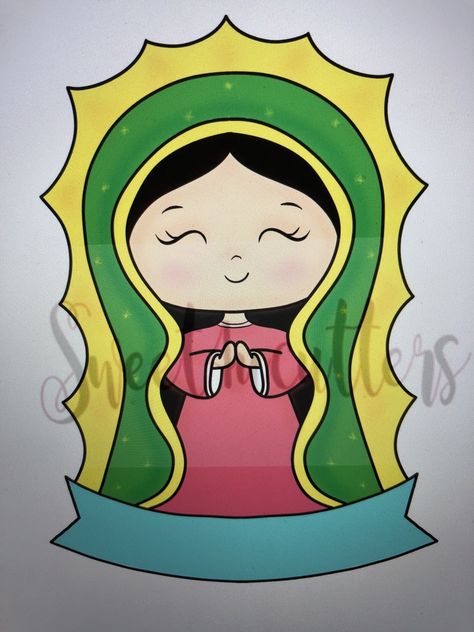 Mexican Catholic Art, Happy Birthday Drawings, Terra Cotta Pot Crafts Diy, First Communion Decorations, Virgin Mary Art, Cholo Art, My Little Pony Twilight, Canvas Drawing, Easy Canvas Art