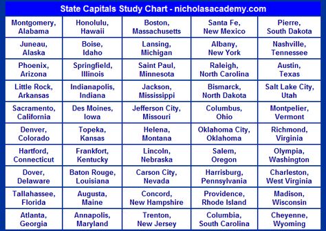 50 States Capitals Print Out | States: State Capitals Exercises | State Capitals Chart | State Flags ... 50 States And Capitals, Notebooking Homeschool, States Capitals, Toddler Teacher, States And Capitals, The 50 States, Learning Materials, State Capitals, Usa States