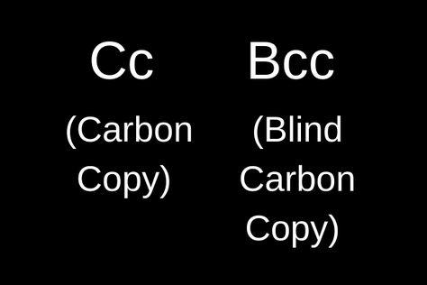 What Are the Meanings of CC and BCC in Email ? Sending Mail, Carbon Copy, Meant To Be, Writing