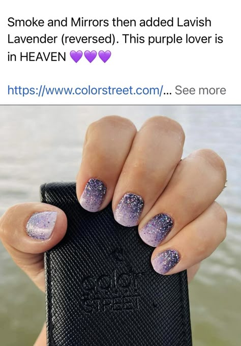 Color Street Purple Combos, Better Safe Than Starry Color Street, Color Street Glazed Over, Color Street Mixed Mani Ideas 2022, Fall Colorstreet Combos 2022, Winter Colorstreet Combos, Color Street Winter Combos, Color Street Fall 2022, Nailfie Ideas