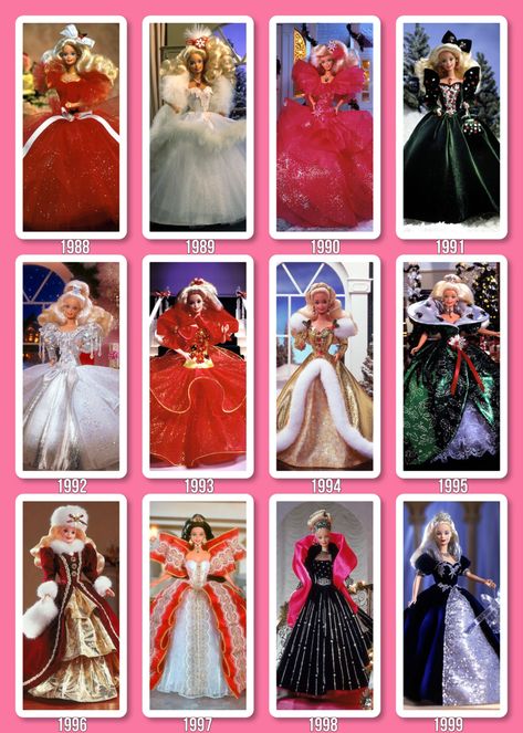 Barbie Dolls 80s 90s, Holiday Barbie 2022, Barbie Holiday Dolls, Barbie Perfect Christmas, Christmas Barbie Dolls, Holiday Barbie Collection, Barbie Christmas Tree, Barbie Store, Barbie Christmas Ornaments