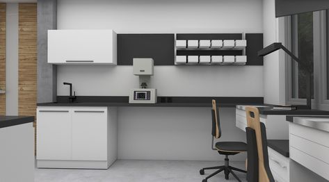 Clinic Laboratory Design, Dental Technician Laboratory Design, Dental Laboratory Design Interiors, Dental Laboratory Design, Laboratory Design Interior, Laboratory Interior Design, Medical Laboratory Design, Laboratory Interior, Laboratory Idea