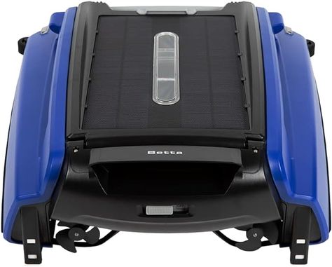 Amazon.com : Betta SE Solar Powered Automatic Robotic Pool Skimmer Cleaner with 30-Hour Continuous Cleaning Battery Power and Re-Engineered Twin Salt Chlorine Tolerant Motors (Blue) : Patio, Lawn & Garden Blue Patio, Pool Skimmer, Stock Tank Pool, Tank Pool, Pool Cleaner, Stock Tank, Pool Cleaning, Solar Powered, Lawn Garden