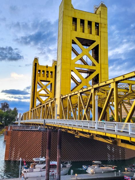 WHAT TO SEE AND DO IN SACRAMENTO CALIFORNIA IN A DAY STORY - y Travel Blog Sacramento Bridge, Old Town Sacramento, California Sacramento, California City, Sacramento California, Small Buildings, Capitol Building, Ancient Ruins, Travel Board