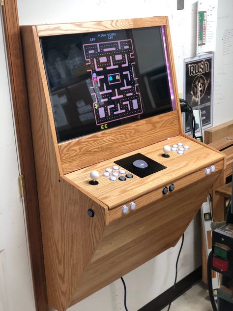 Wall Mounted Arcade, Ipad Arcade Cabinet, Arcade Games Diy, Mame Cabinet, Nintendo Arcade Cabinet, Video Game Arcade Cabinets, Arcade Bartop, Arcade Equipment, Arcade Console