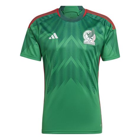 Look and feel like the real deal when you add this 2022/23 Home Blank Replica Jersey to your Mexico National Team collection. This adidas gear features AEROREADY technology as well as ventilated, mesh panels that work together to keep you dry and comfortable all game long. Its exciting Mexico National Team graphics will get you pumped to cheer on your favorite team as they take the pitch. Messi Y Cristiano, Mexico Jersey, Mexico Soccer Jersey, Camisa Adidas, Mexico National Team, Mental Fortitude, Jersey Display, World Cup Jerseys, Mexico Soccer