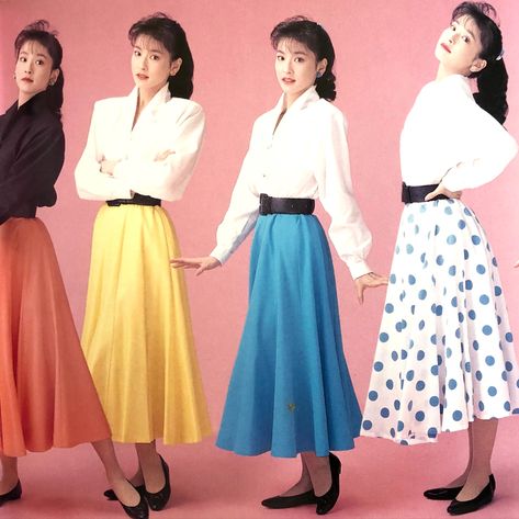 80s Fashion Asian Women, 1980s Fashion Asian, 90s Fashion Hongkong, 80 Japan Fashion, 50s Japanese Fashion, Chisato Moritaka Fashion, Asian 80s Fashion, 1950s Japanese Fashion, Japanese 70s Fashion