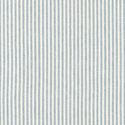 Robert Kaufman Fabrics: SRK-17587-407 CHAMBRAY from Essex Yarn Dyed Classic Wovens Linen Crib Bedding, Blue Crib, Mini Crib Sheets, Chambray Fabric, Linen Yarn, Boys Bedding, Mini Crib, Robert Kaufman Fabrics, Dyed Linen