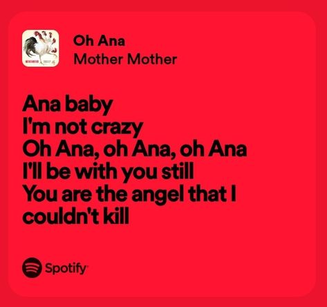 Mother Mother Lyrics Aesthetic, Mother Mother Songs, Mother Mother Aesthetic Band, Mom Lyrics, Store Quote, Mother Song, Mother Mother, Spotify Lyrics, Lyrics Aesthetic