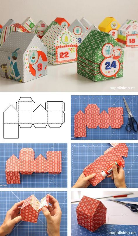 Advent Calendars To Make, Dollar Tree Advent Calendar, Self Made Advent Calendar, Christmas Calendar Diy, Diy Advent Calendar For Kids, House Advent Calendar, Advent Calendar Diy, Cool Advent Calendars, Homemade Advent Calendars