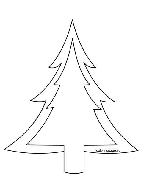 Christmas Tree Patterns Free Printable, Christmas Tree Cut Out, Christmas Tree Outline, Christmas Tree Coloring, Outline Pattern, Christmas Tree Printable, Tree Coloring, Tree Outline, Christmas Tree Drawing