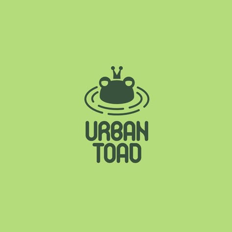 Toad Logo, Frog Logo Design, Animals Graphic Design, Turtle Icon, Daycare Logo, Bear Logo Design, Frog Logo, Fashion Logos, Urban Logo