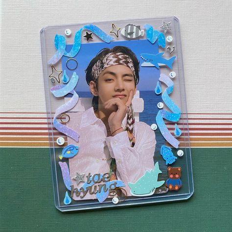 Kpop Polco Deco, Photo Card Decoration Kpop, Decorated Toploader Kpop, Pc Decoration Kpop, Toploader Deco Ideas, Kpop Toploader Deco, Kpop Toploader, Deco Toploader, Photocard Deco