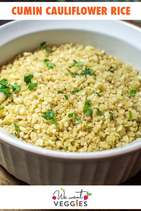 Cauliflower Rice Recipes, Cauliflower Fried Rice, Seasoned Rice, Cauliflower Rice, Vegetarian Recipes Dinner, Vegetarian Dinner, Roasted Cauliflower, Rice Recipes, Wine Recipes