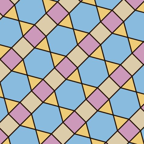 File:Academ Periodic tiling by hexagons and other regular polygons.svg Regular Tessellation Patterns, Tessellation Patterns Step By Step, Polygon Art Geometry, Tessellation Patterns Geometry, Regular Tessellation, Jali Designs, Iphone Wallpaper Rock, Polygonal Design, Irregular Polygons