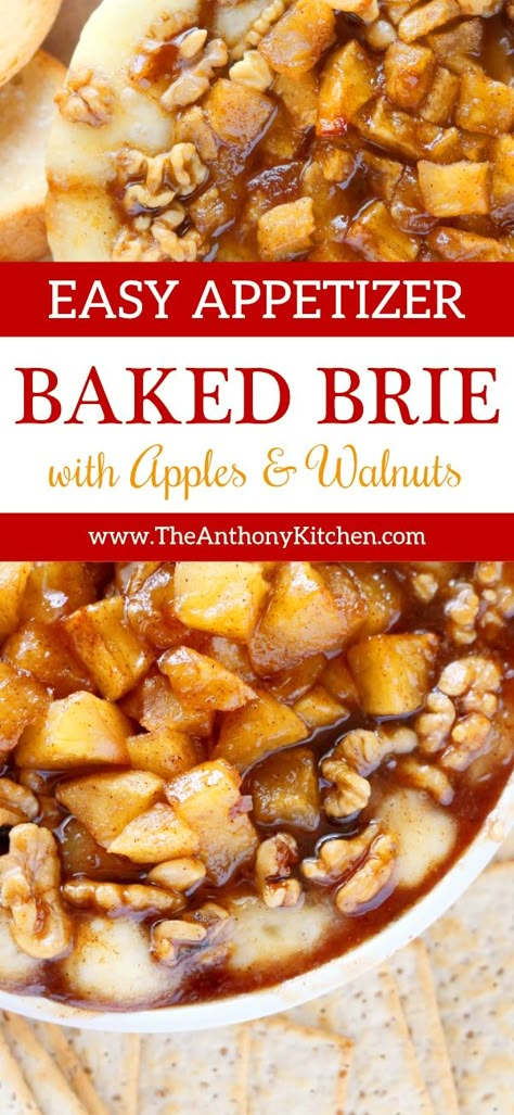 Breakfast With Brie Cheese, Brie Cheese Recipes Baked Honey, Baked Brie With Apples, Apple Brie, Baked Brie With Apples And Salted Caramel, Caramel Apple Baked Brie, Baked Brie With Apple Pie Filling, Baked Brie With Apples And Pecans, Baked Brie Cinnamon Apple