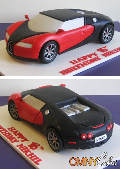 Bugatti for Aaron's Groomcake. I wonder if the artist can put him in it smoking a cigar with the 'just married' sign coming off the back Bugatti Cake, Mini Cooper Cake, Corvette Cake, Car Cakes For Boys, Thomas Cakes, Melon Cake, Duck Cake, Happy Anniversary Cakes, Hot Wheels Party