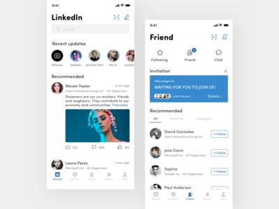 Linkedin Redesign, Linkedin App, App Redesign, Mobile App Design Inspiration, App Home, Mobile Ui Design, App Design Inspiration, App Ui Design, Ui Inspiration