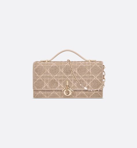 Dior Or Miss Dior Mini Bag Caramel Beige Cannage Embroidered Cotton with Micropearls | DIOR Mini Bag Outfit, Miss Dior Bag, Dior Mini Bag, Dior Clutch, Ideal Day, Mens Bags Fashion, Christian Dior Fashion, Christian Dior Couture, Miss Dior