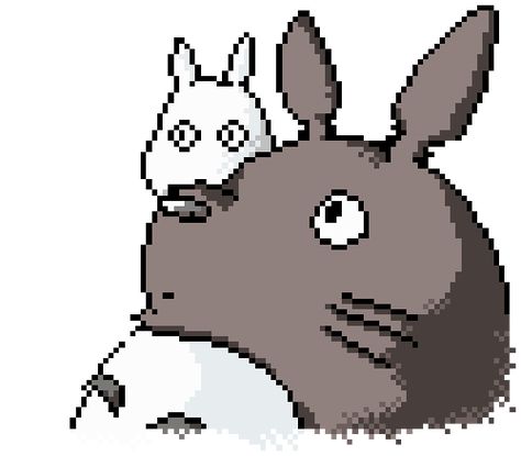 Ghibli Transparent, Totoro Gif, Notion Images, Transparent Gif, Icon Gif, 8bit Art, Pix Art, Anime Pixel Art, Pixel Art Design