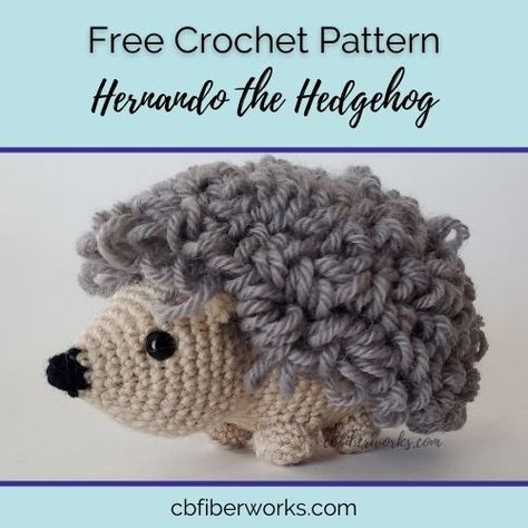 Free Crochet Pattern: Hernando the Hedgehog Crochet Hedgehog Free Pattern, Keychain Patterns, Crochet Hedgehog, Crocheted Toys, Crochet Keychain Pattern, Crochet Animals Free Patterns, Crochet Amigurumi Free Patterns, Beginner Crochet Projects, Crochet Amigurumi Free