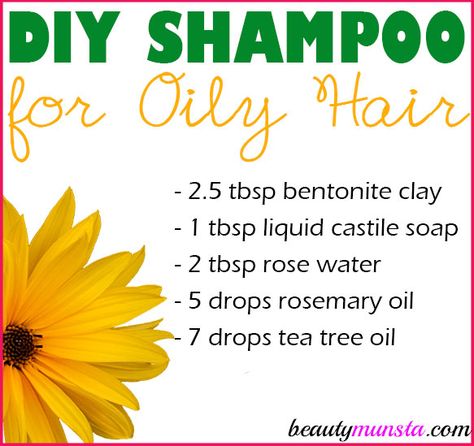 Diy Hair Shampoo, Oily Hair Remedies, Natural Shampoo Recipes, Sea Salt Shampoo, Shampoo For Oily Hair, Natural Beauty Hacks, Oily Hair Shampoo, Best Hair Conditioner, Aloe Vera Shampoo