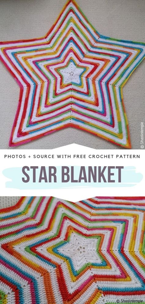 Star Shaped Baby Blankets Free Crochet Patterns - Free Crochet Patterns Baby Blankets Crochet, Crochet Borders For Blankets, Crochet Star Blanket, Crochet Star Patterns, Cluster Stitch, Blankets Crochet, Star Blanket, Crochet Stars, Haken Baby