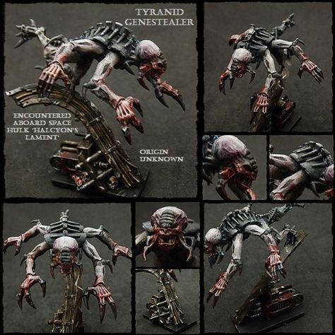 Genestealer, Space Hulk, Tyranids, Warhammer 40,000 Space Hulk Genestealers, Grimdark Tyranids, Grimdark Miniatures, Tyranids 40k, Warhammer Tyranids, Hive Fleet Leviathan, 40k Tyranids, Warhammer 40k Tyranids, Genestealer Cult