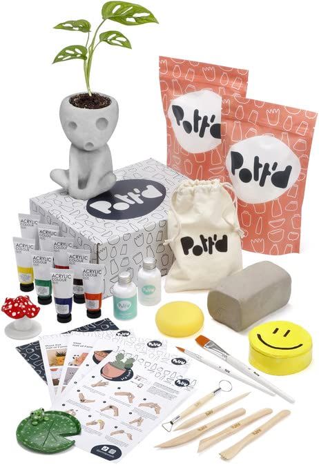 Beginners Pottery, Air Drying Clay, Pottery Kit, Diy Kits For Adults, Air Dry Clay Projects, Craft Kits For Kids, Sculpting Clay, Diy Craft Kits, Local Crafts