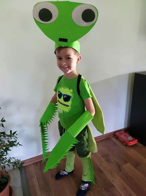 Praying Mantis Diy Costume, Tutu Costumes Diy, Ant Costume, Easy Fancy Dress, Insect Costume, Insect Dress, Bug Costume, Handmade Halloween Costumes, Costume Tutu