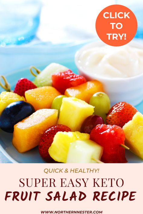 Keto Fruit Salad, Dinners Simple, Catering Food Displays, Keto Fruit, Healthy Party Food, Keto Cakes, The Best Keto Recipes, Keto Pescatarian, Fruit Salad Recipe