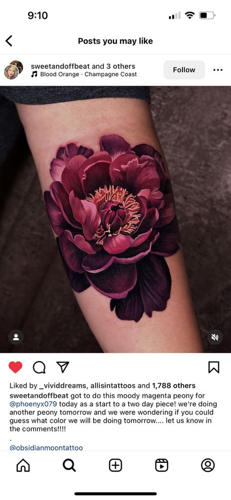 Flower Tattoo Cover Up Ideas, Peony Tattoo Color, Ranunculus Tattoo, Tattoo Cover Up Ideas, Floral Arm Tattoo, Realistic Flower Tattoo, Cover Up Ideas, Peony Tattoo, Beautiful Tattoos For Women