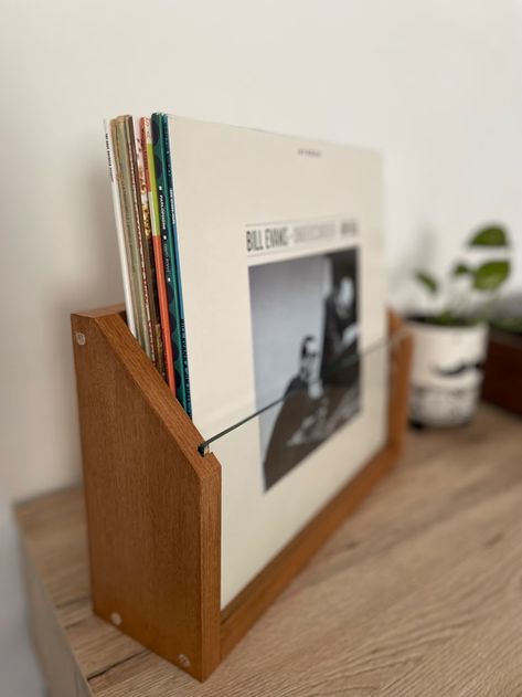 Vinyl Record Storage Vinyl Records Shelf Desk Vinyl Record Storage Wall Record Storage, LP Record Stand - Etsy Lp Storage Ideas, Diy Record Holder, Vinyl Record Storage Wall, Record Storage Wall, Record Collection Storage, Records Shelf, Lp Record Stand, Diy Vinyl Storage, Vinyl Record Storage Diy