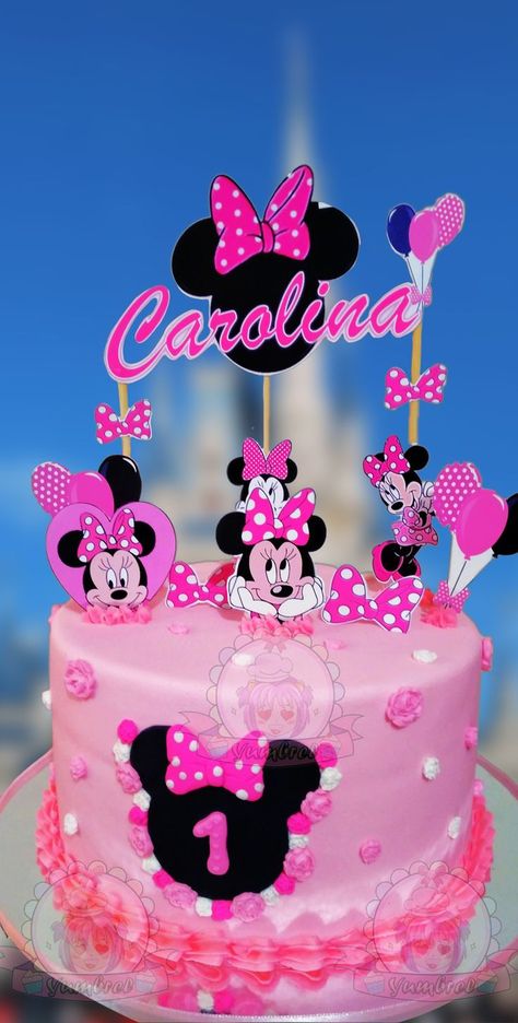 Queens Birthday Cake, Pregnant Tips, Mickey Decorations, Minnie Mouse Birthday Party Decorations, Minnie Y Mickey Mouse, Minnie Mouse Birthday Cakes, Minnie Cake, Birthday Party Decorations Diy, Minnie Mouse Cake