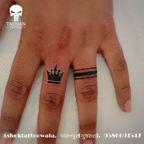 TashanTattoo
AshokTattooWala
S.4.5,Tirupati plaza
Opp. New bus stand
Near gd modi collage
Palanpur (gujrat)
9586697547
9687533310 Finger Crown Tattoo, Finger Ring Tattoo, Memorial Tattoo Ideas, Band Tattoos For Men, Mahadev Tattoo, Ring Tattoo, Dhoni Photos, Band Tattoos, Stylish Bike