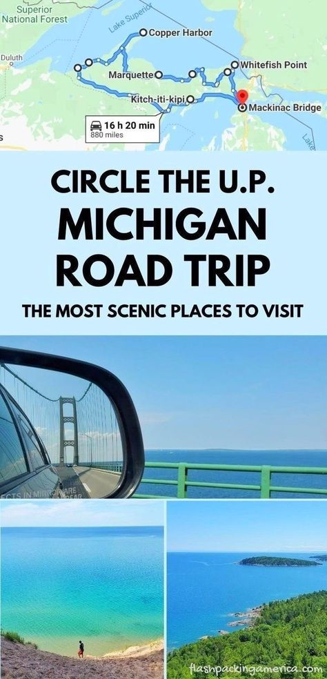 Michigan Summer Vacation, Great Lakes Michigan, Midwest Vacations, Summer Vacation Ideas, Midwest Road Trip, Upper Peninsula Michigan, Scenic Places, Pictured Rocks, Michigan Road Trip