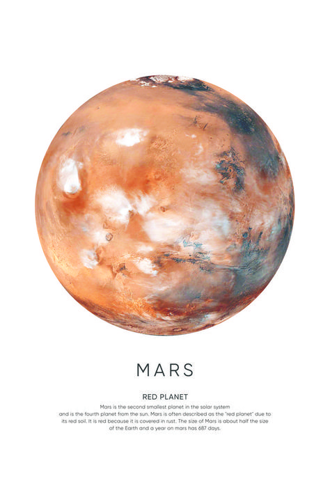 Finger Scan, Solar System Facts, Mars Pictures, Planet Pictures, Mars Poster, Mars Planet, In Home Office, Minimalist Graphic Design, Space Space