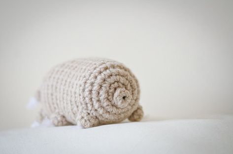 4 Tardigrade Patterns For The End of the World ... This Eight-Legged Wee Beastie Will Outlive Us All: #crochet #amigurumi #tardigrade Crochet Tardigrade, Cute Tardigrade, Moss Piglet, Bear Amigurumi, Beginner Crochet Projects, Cute Amigurumi, Crochet Animal Patterns, Fun Crochet Projects, Tiny Dolls