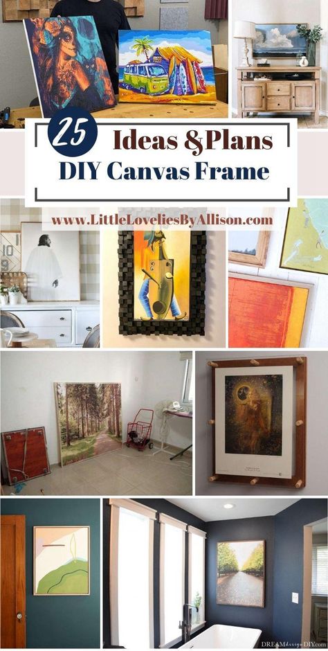 Canvas Frame Ideas, Diy Canvas Frame, Framing Canvas, How To Make Frames, Framing Ideas, Disney Canvas, Frame Ideas, Easy Canvas Art, Old Frames