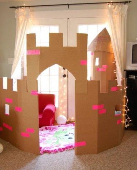 Diy Fort, Diy Paper Art, Cardboard Castle, Summer Candy, Christmas Tree Candy, Great Inventions, Summer Home, Home Diy Projects, Square Paper