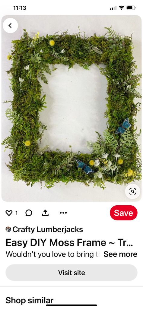 Preserved Moss Art, Moss Frame Diy, Moss Frame, Frame Diy, Moss Art, Preserved Moss, Diy Frame, Easy Diy, Frame