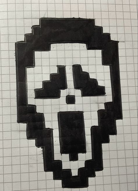 Ghostface Pixel Art, Scream Pixel Art, Scream, Pixel Art, Collage, Pins, Quick Saves, Color, Art