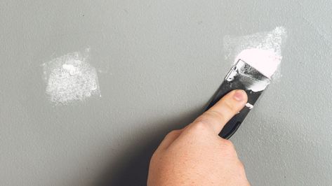 Learning how to fill holes in walls will restore the wall back to its best. Here we tell what filler to use and how to apply to small and large holes Filling Nail Holes In Wall, Filling Holes In Walls, Holes In Wall, Nail Filler, Fill Nail Holes, Round Building, Built In Cabinet, Water Mist, Selling Your Home