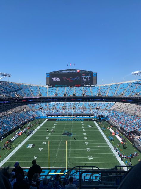 Nfl Aesthetic, Nfl Panthers, Nfl Stadium, Carolina Panthers Football, Nfl Stadiums, Nfl Photos, Panthers Football, Future Vision, Safety Net