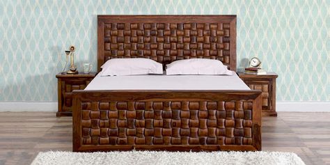 Teak Wood Bed, Wood King Size Bed, Latest Wooden Bed Designs, Wooden King Size Bed, Bed With Drawer, Bed Designs With Storage, Simple Bed Designs, Storage Bed Queen, Double Bed Designs