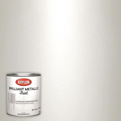 Krylon Pearlescent Latex Metallic Paint (1-Quart) in the Craft Paint department at Lowes.com Lowes Paint, Method Soap, Glitter Paint For Walls, Tub Ideas, Craft Paint, Metallic Luster, Paint Types, Glitter Paint, Container Size