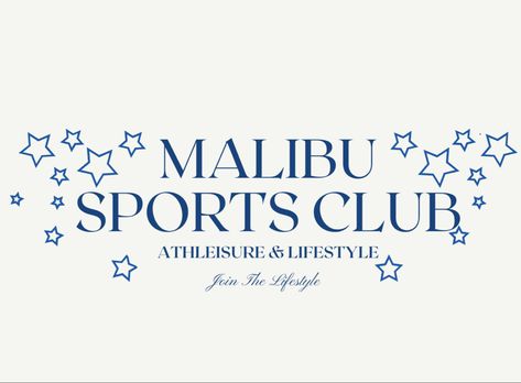 Kendall Jenner, Malibu sports club Malibu Sports Club Aesthetic, Malibu Vintage Aesthetic, Malibu Poster, Old Malibu Aesthetic, Athleisure Lifestyle, Malibu Blue, Clubbing Aesthetic, Pretty Designs, Sports Clubs